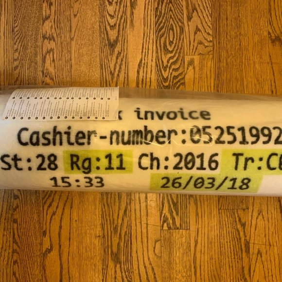Authentic IKEA x Virgil Abloh MARKERAD Receipt Rug Off White NIP New - Picture 1 of 7